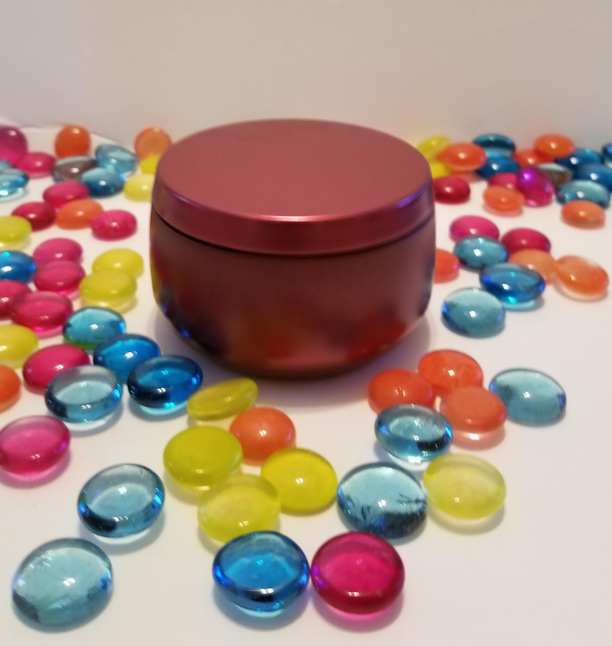 Metallic Tin Candle Holder