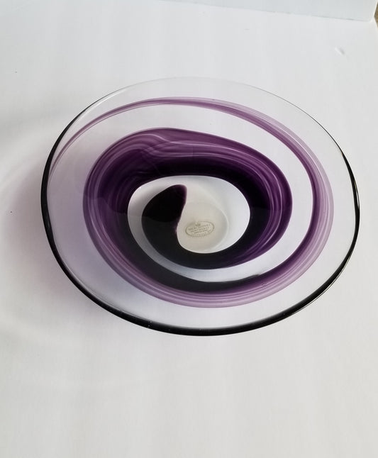 Purple Swirl Candle Holder